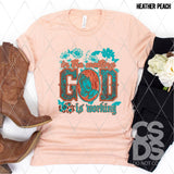 DTF Transfer - DTF012071 In the Waiting God is Working