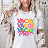 DTF Transfer - DTF012124 Vacay Mode Stacked Word Art