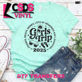 DTF Transfer - DTF012128 Girls Trip 2025 Single Color
