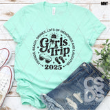 DTF Transfer - DTF012128 Girls Trip 2025 Single Color