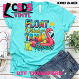 DTF Transfer - DTF012136 Float Drink Tan Repeat