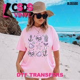 DTF Transfer - DTF012141 Skull Head Beach Grid