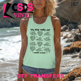 DTF Transfer - DTF012142 Stay Salty Make Waves Single Color
