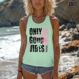 DTF Transfer - DTF012150 Only Good Vibes Black/Pink
