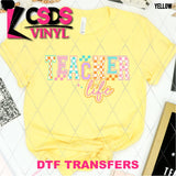 DTF Transfer - DTF012168 Teacher Life