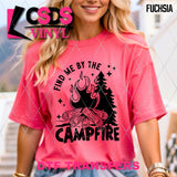 DTF Transfer - DTF012169 Find Me by the Campfire Single Color
