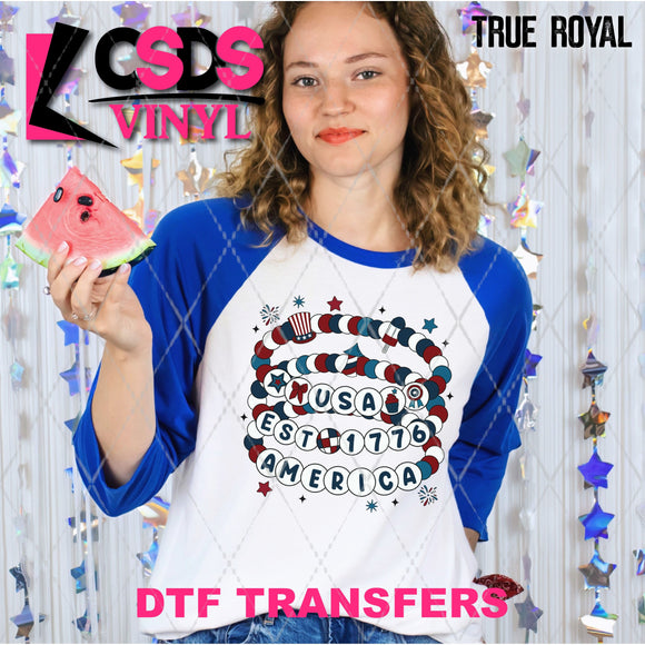 DTF Transfer - DTF012196 USA Bracelets