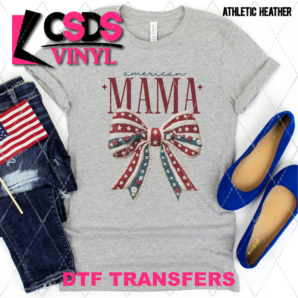 DTF Transfer - DTF012197 American Mama Bow