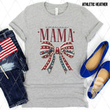 DTF Transfer - DTF012197 American Mama Bow