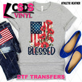DTF Transfer - DTF012203 Blessed Floral Flag