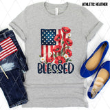 DTF Transfer - DTF012203 Blessed Floral Flag
