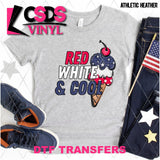 DTF Transfer - DTF012208 Red White & Cool Ice Cream