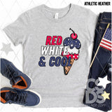 DTF Transfer - DTF012208 Red White & Cool Ice Cream