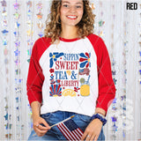 DTF Transfer - DTF012217 Sippin' Sweet Tea & Liberty
