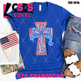 DTF Transfer - DTF012219 One Nation Under God Cross