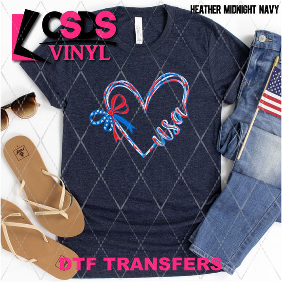 DTF Transfer - DTF012223 Heart USA