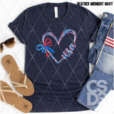 DTF Transfer - DTF012223 Heart USA