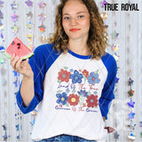 DTF Transfer - DTF012224 Land of the Free because of the Brave Flowers