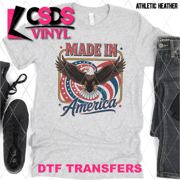 DTF Transfer - DTF012228 Made in America Eagle