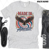 DTF Transfer - DTF012228 Made in America Eagle