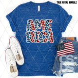 DTF Transfer - DTF012242 America Faux Embroidery