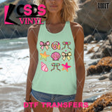 DTF Transfer - DTF012244 Beach Grid