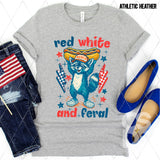 DTF Transfer - DTF012258 Red White and Feral