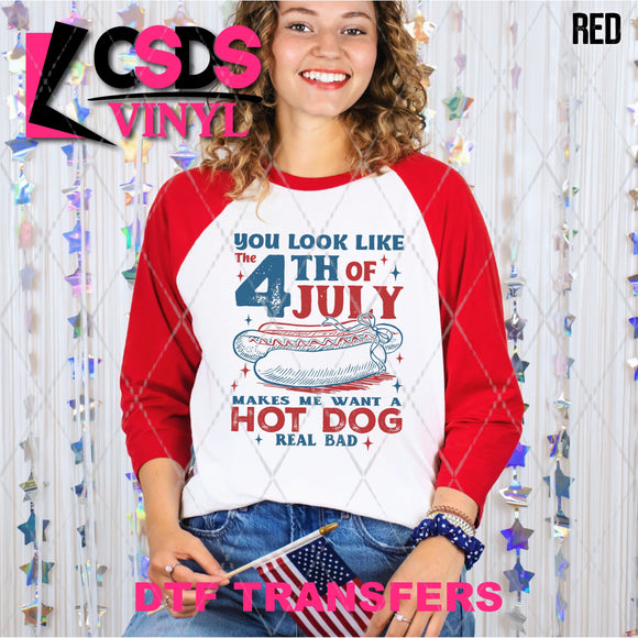 DTF Transfer - DTF012263 Makes Me Want a Hot Dog Real Bad