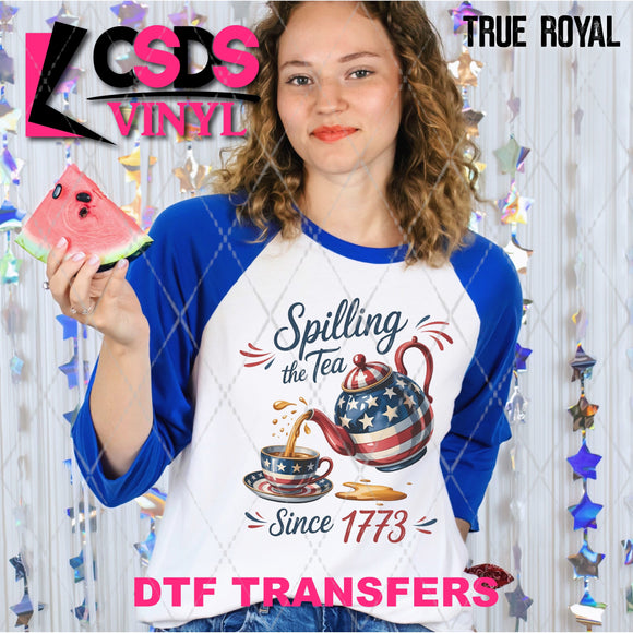 DTF Transfer - DTF012264 Spilling the Tea since 1773