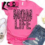 DTF Transfer - DTF012280 - Leopard Mom Life Single Color