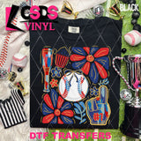 DTF Transfer - DTF012290 Baseball Painted Collage