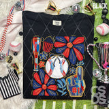 DTF Transfer - DTF012290 Baseball Painted Collage