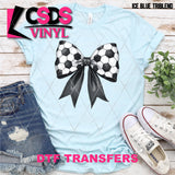 DTF Transfer - DTF012297 Soccer Coquette Bow