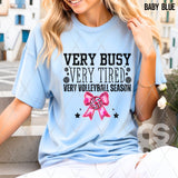 DTF Transfer - DTF012302 Very Busy Very Tired Volleyball Season