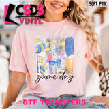 DTF Transfer - DTF012303 Volleyball Game Day Image Stripes