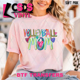 DTF Transfer - DTF012307 Bright Volleyball Mom