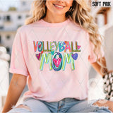 DTF Transfer - DTF012307 Bright Volleyball Mom