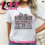 DTF Transfer - DTF012321 Overthinker