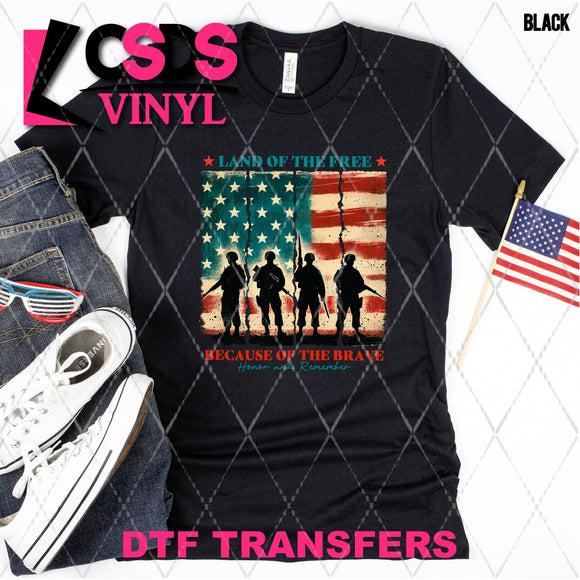 DTF Transfer - DTF012323 Honor and Remember