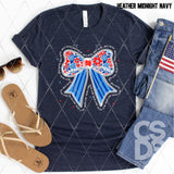 DTF Transfer - DTF012355 Land of the Free Coquette Bow