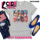 DTF Transfer - DTF012364 Just a Girl who Loves America Image Strips