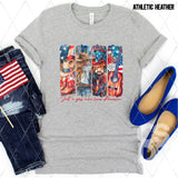 DTF Transfer - DTF012364 Just a Girl who Loves America Image Strips