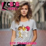 DTF Transfer - DTF012367 Coquette Softball Faux Glitter