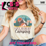 DTF Transfer -  DTF012371 Life is Best When You're Camping