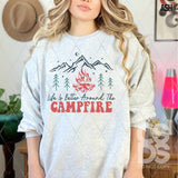 DTF Transfer -  DTF012373 Life is Better Around the Campfire