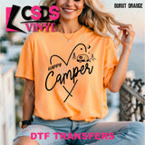 DTF Transfer -  DTF012380 Happy Camper Single Color