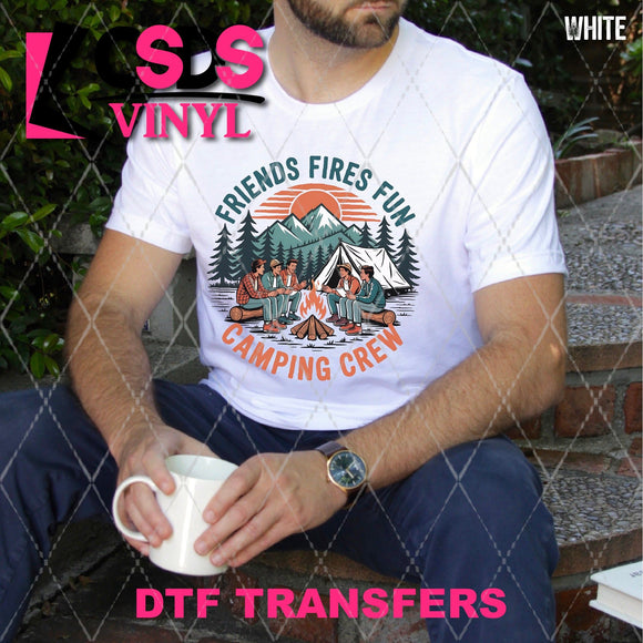 DTF Transfer -  DTF012383 Friends Fires Fun Camping Crew