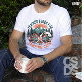 DTF Transfer -  DTF012383 Friends Fires Fun Camping Crew