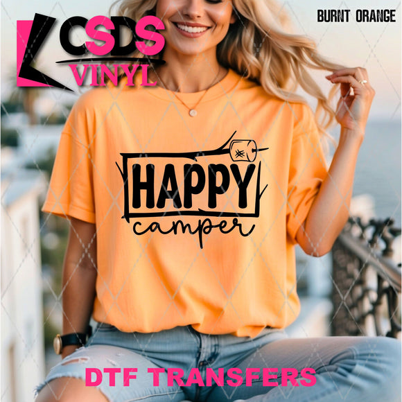 DTF Transfer -  DTF012405 Happy Camper Single Color