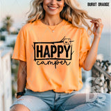 DTF Transfer -  DTF012405 Happy Camper Single Color